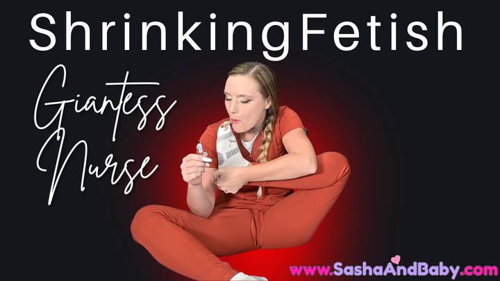 Shrinking Fetish - Giantess Nurse Torments Tiny Man - Stomp - Shrunk - Torment b