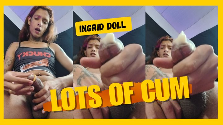 Ingrid Doll cumming in a condom