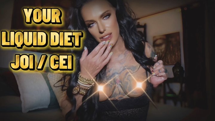 YOUR LIQUID DIET : JOI CEI Jerk & Eat Your Load BEFORE Every Meal!