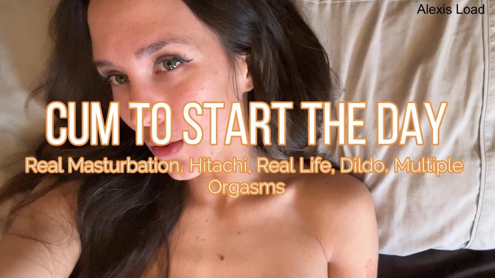 Cum To Start The Day Solo Female Hitachi and Dildo