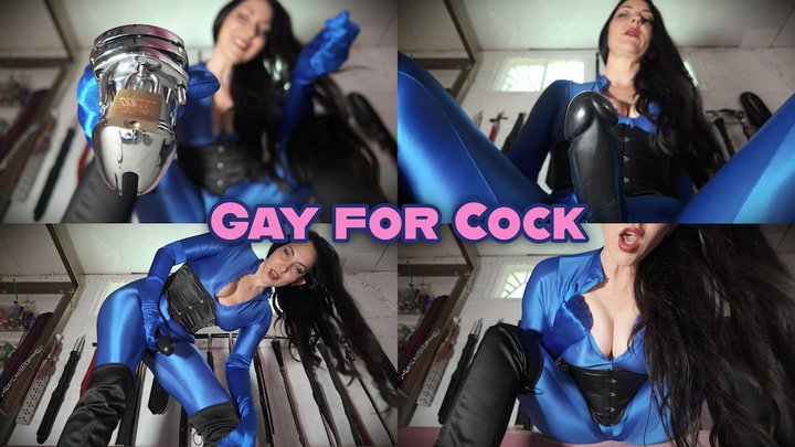 Gay for Cock Sissy Training Femdom POV- Big Dick Worship with Big Dildo in the D