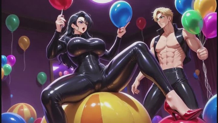 Inflatables Fantasies #8B: Confessions of a Shiny Inflatable Temptress (Animated