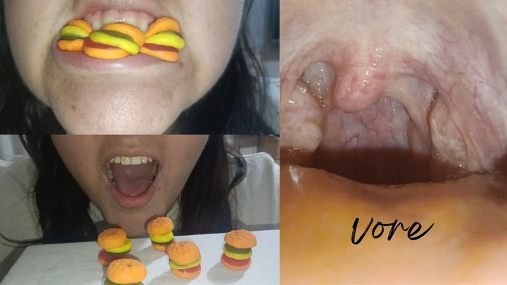 Vore Eating sweets (hamburger)