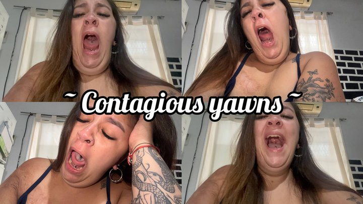 Long, prolonged, and contagious yawns