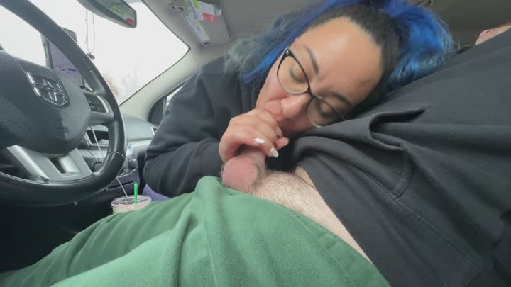 Milf Sucks Stepson's Dick On The Road