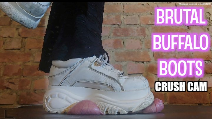 Buffalo Boots Ball Crush & Stomping Cum Explosion from Cock **CRUSH CAM version*