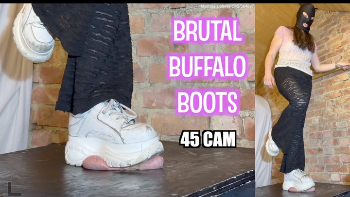 Buffalo Boots Ball Crush & Stomping Cum Explosion from Cock **CRUSH CAM version*