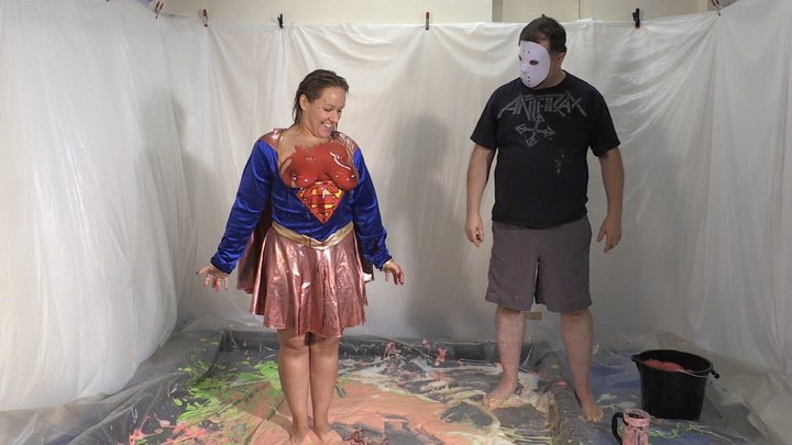 Supergirl Ashley gets gunged