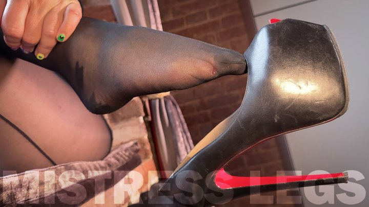 Ignored While My Louboutin Dangles Over You: Sheer Nylon Worship Awaits (MP4 4K)
