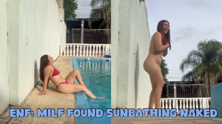 ENF: Naked MILF outdoors