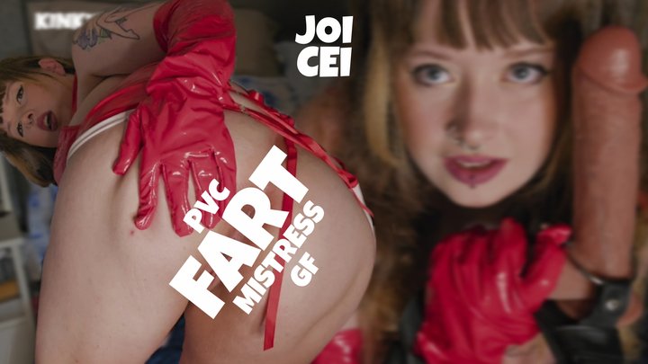 PVC GF Turned Mistress Fart Toilet & pegging slave JOI CEI