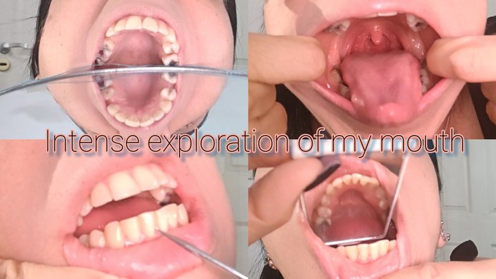 My mouth from end to end (reflection of my mouth )