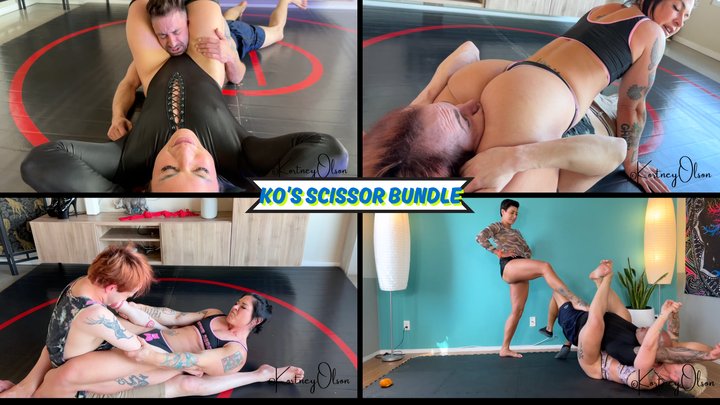 KO's Scissor Bundle - Three of Our Favorite Scissorhold Videos Featuring Kortney