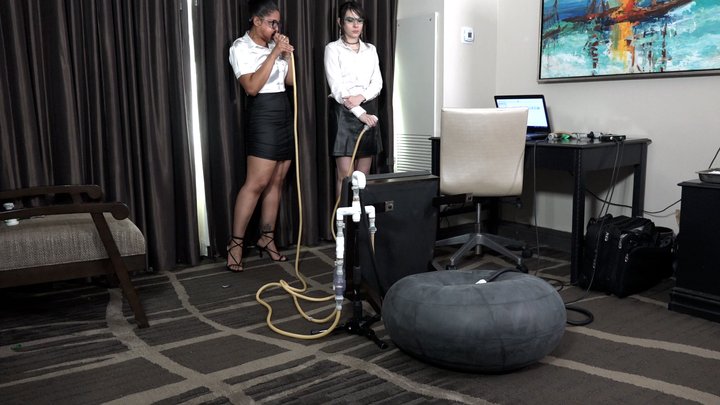 Calisa and Ziva Blow an Inner Tube (MP4 - 1080p)