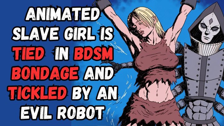 Tickle that Bitch! : an animated slave girl is tied in BDSM bondage and tickled 