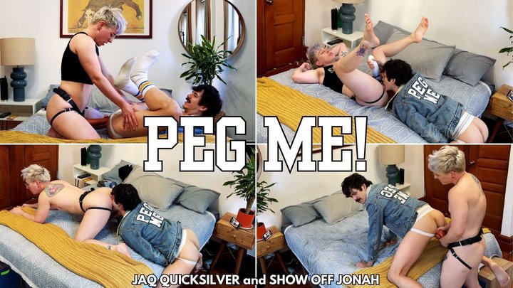 Gooner jock slut dominated and pegged by FtM - Jaq Quicksilver and Jonah Wheeler