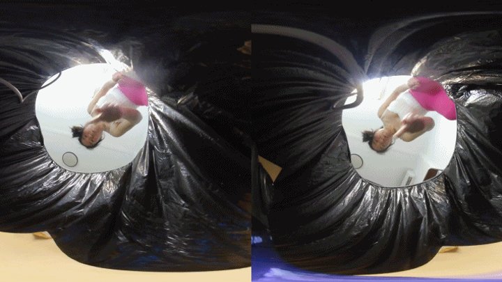 3DVR180 LELE POV humiliates the dwarfs in the trash can