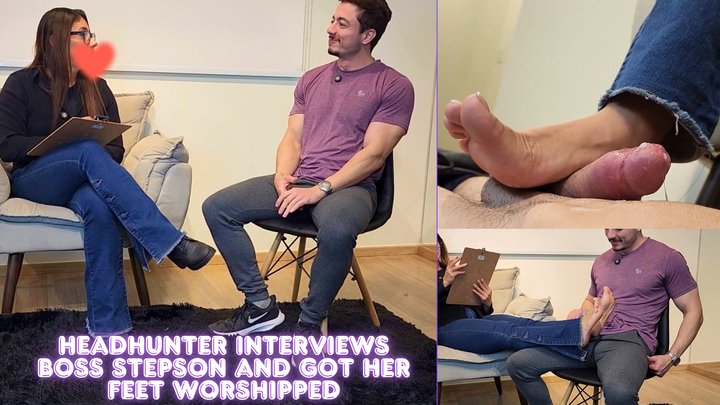 Mia Luxx - Headhunter Mia interviews Big boss step-son and ended with a salary r