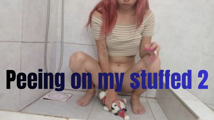 Peeing on my stuffed 2