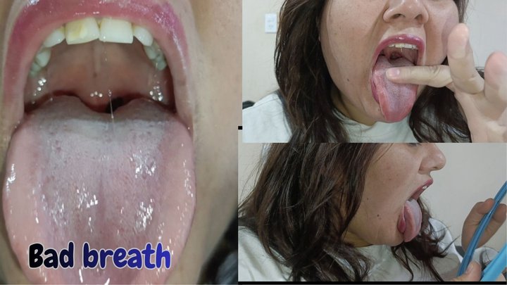 Bad breath (I try to put on makeup but the smell is awful)