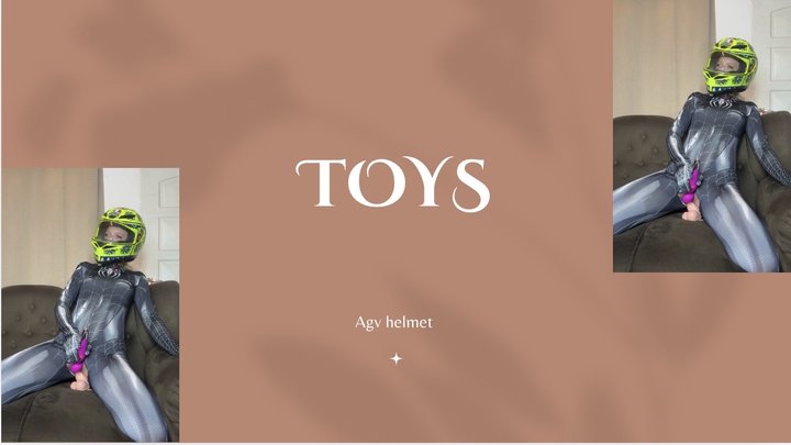 agv helmet and toys