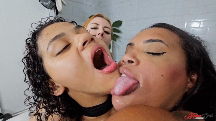 OPEN MOUTH KISSING LESSON - WET SALIVA REUNION VOL 3 - NEW GIRL MOANA - CLIP 6 -