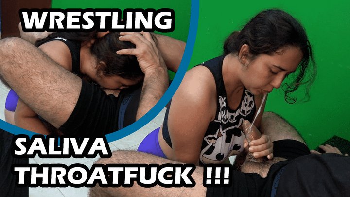 DEEP THROAT SPIT FETISH 260310HF JUDY SLOPPY SALIVA THROATFUCK MIXED WRESTLING (