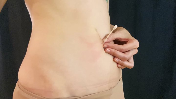 Belly Button Cleaning & Fingering + Belly Noises