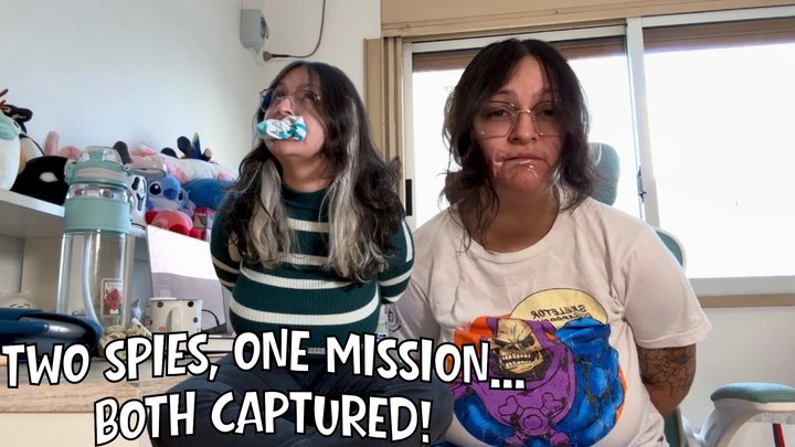 Two Spies, Failed Mission! GagTalk, Mocking, Mouth Stuffing. English Spanish Tal