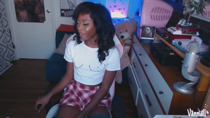 Vanniall's White Tits Shirt Pink Thong Vibe