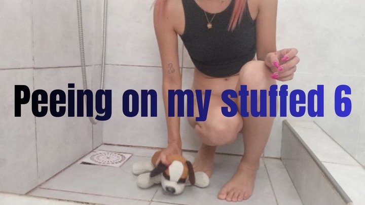 Peeing on my stuffed 6