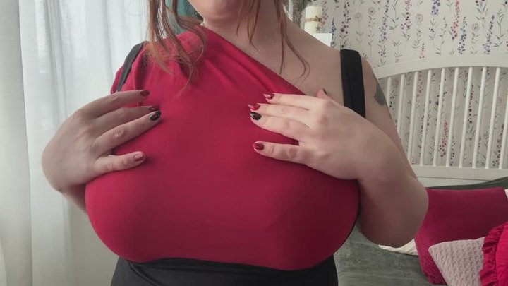 Your wife's A cup bra - Huge tits Goddess Roxanne Miller makes you cum with humi