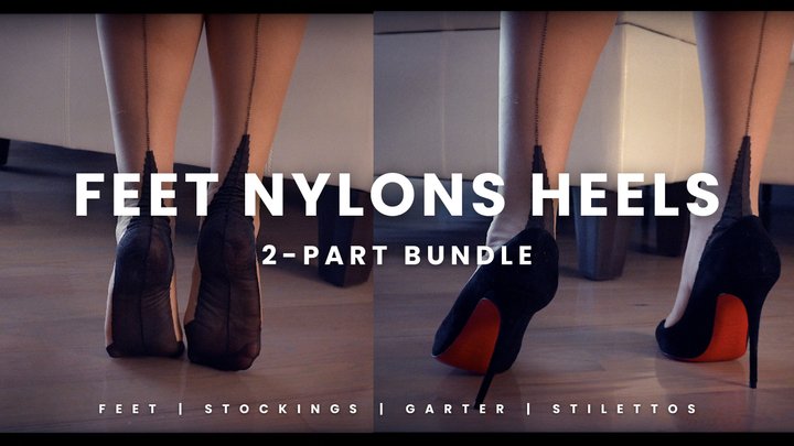 Bare Feet Seamed Stockings and Louboutin Heels Full Series