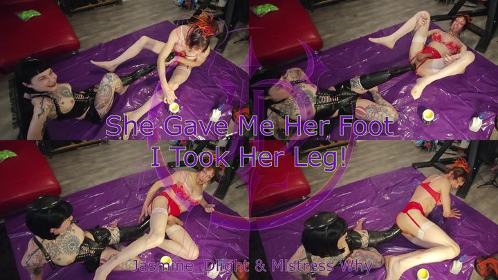 Jasmine_Dlight & Mistress Why - She Gave Me Her Foot I Took Her Leg! Deepest Lat