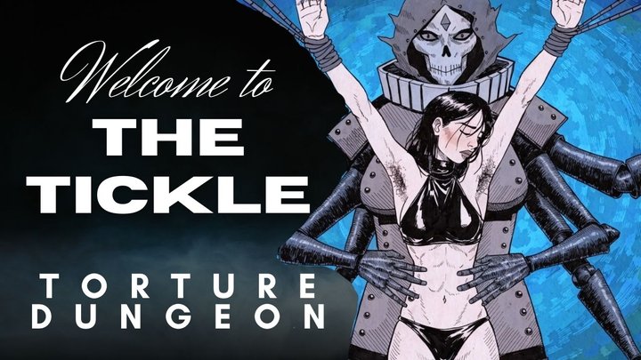 Welcome to the Tickling Dungeon slave girl with hairy pits suspended by wrists i