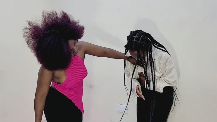 Boss Jennifer BELLY PUNCHES her employer Eunice as a way of teaching her a lesso