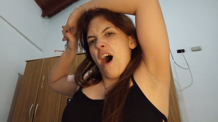 Yawning + Armpit fetish