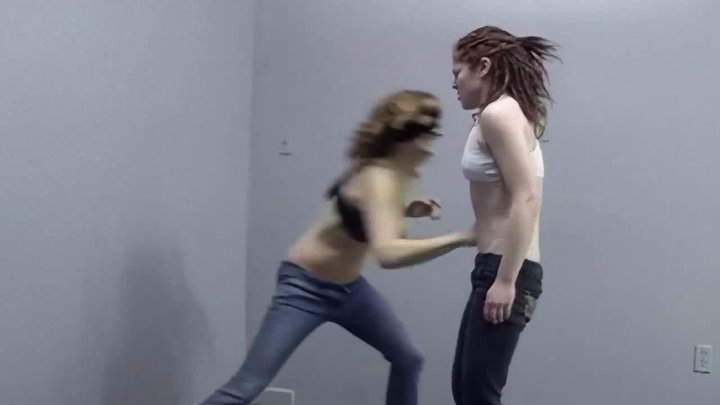 LF304A - BELLY PUNCHIN PIXIE - Pixie vs Raven (960WMV) Clip 1