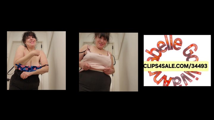 FITTING ROOM BLACK BRA TRY ON 4 YOU
