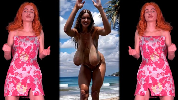 Nudist Beach Brat Makes You Hump Everything But Pussy