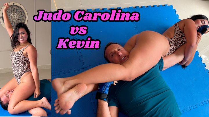 Thick Judoka Carolina battles Kevin in her debut Wrestling Match