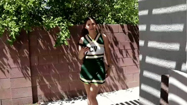 Busted jacking off and humiliated Cheerleader Lana Blade