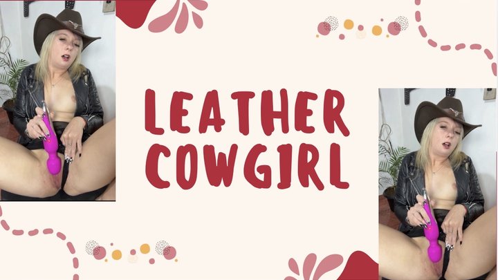 cowgirl leather asmr vibrator