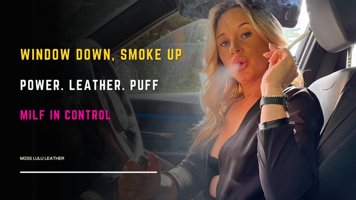 Parked Up in My BMW in Leather Thigh-Highs, Gucci Belt & Plunge Bodysuit – Smoki