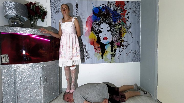 Danielle Costume Pink High Heels Head Trampling (4K)
