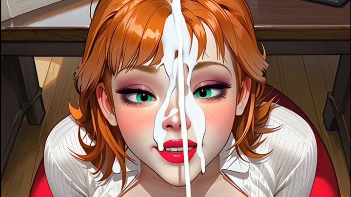 Blowjob with Massive Facial Cumshot