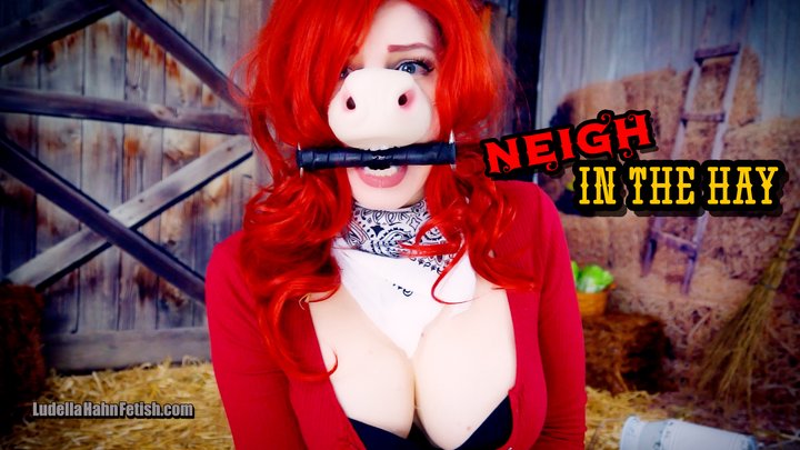 Neigh in the Hay - Ludella Transformed into POV’s Personal Ponygirl - Pet Play T