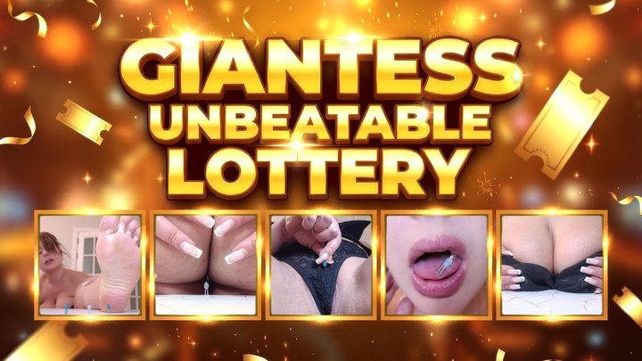 Giantess Unbeatable Lottery (footcrush, boobcrush, buttcrush, pussy vore, mouth 