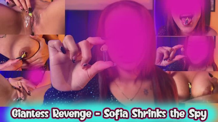 Giantess revenge - sofia shrinks the spy
