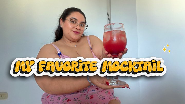 Preparing my favorite mocktail